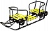 Снегомобиль Snow Galaxy Black Auto Для Двоих, лимонные рейки, на больших мягких колесах  - миниатюра №3